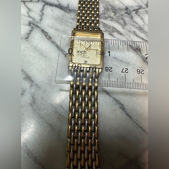 vintage two-tone Jules Jurgensen quartz watch